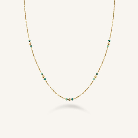 rosefield Emerald Dotted Necklace