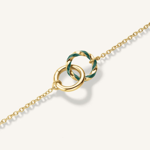 Rosefield Emerald Duo Necklace
