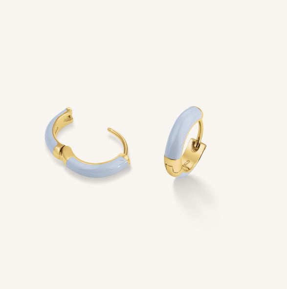 Rosefield Enamel Huggies Goudkleurig