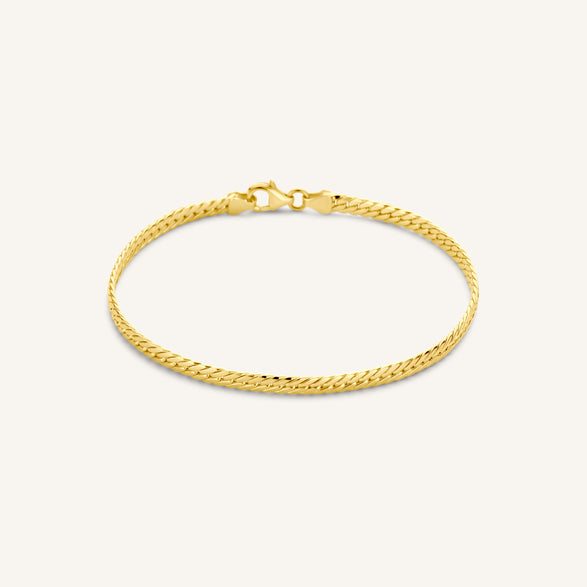 rosefield Flat Curb Chain Bracelet