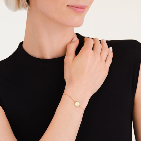 Rosefield Flower Bracelet Goud