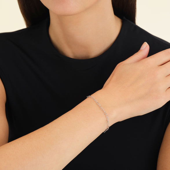 Rosefield Heart Chain Bracelet Goudkleurig