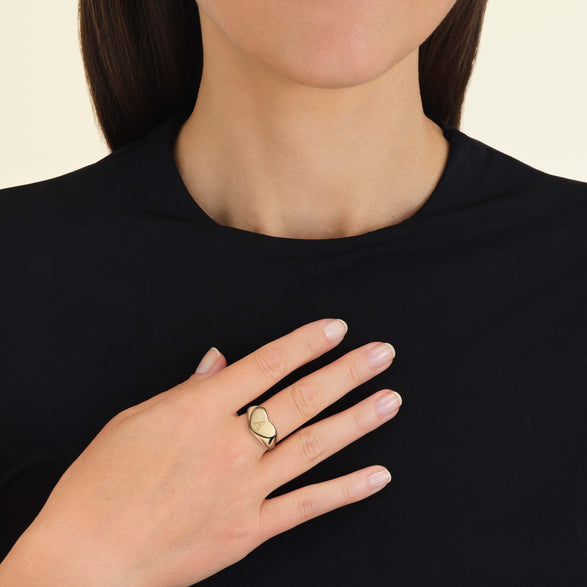 Rosefield Heart Ring Goudkleurig