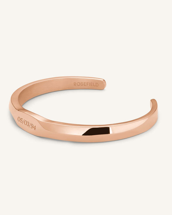 Rosefield Hexagon Bangle Rosé Goudkleurig