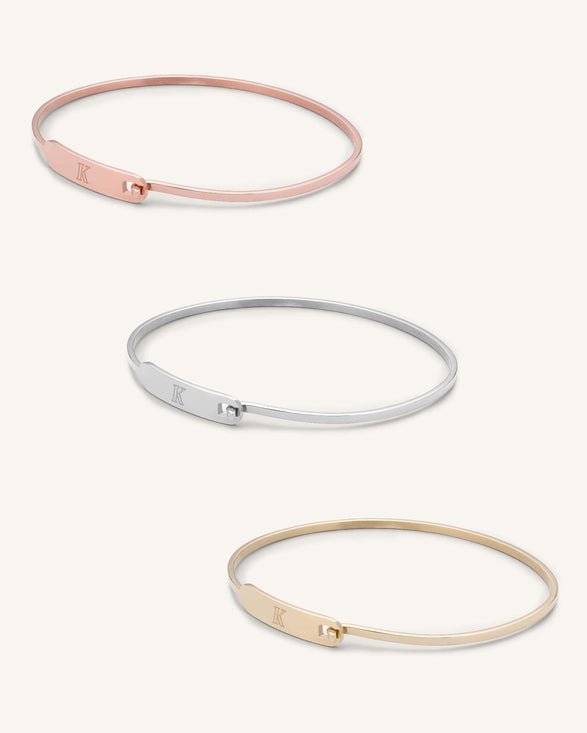 Rosefield ID Bangle Rosé Goudkleurig