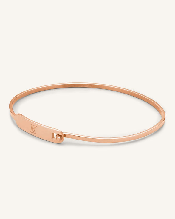 Rosefield ID Bangle Rosé Goudkleurig