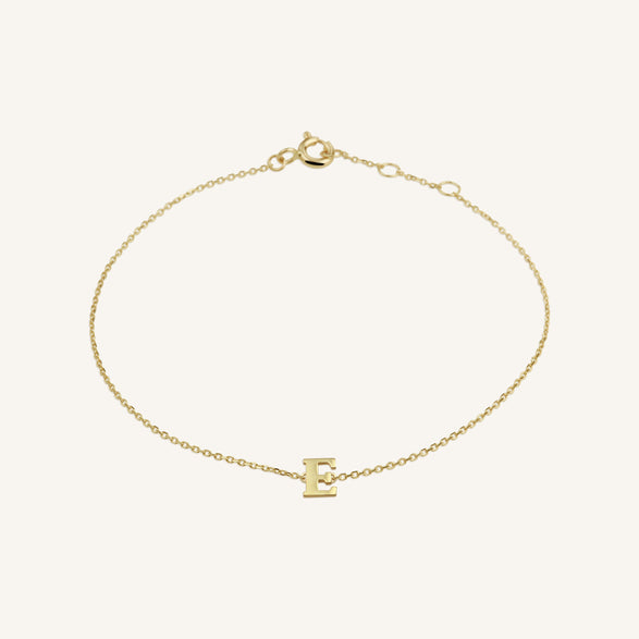 rosefield Initial Bracelet E