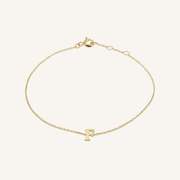 rosefield Initial Bracelet F