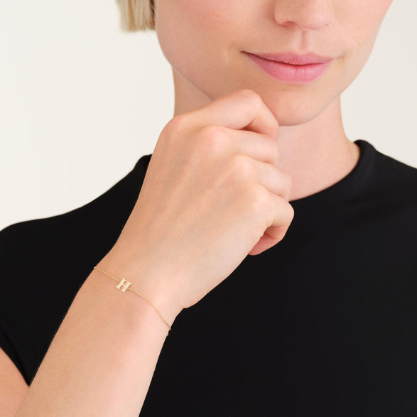 Rosefield Initial Bracelet H