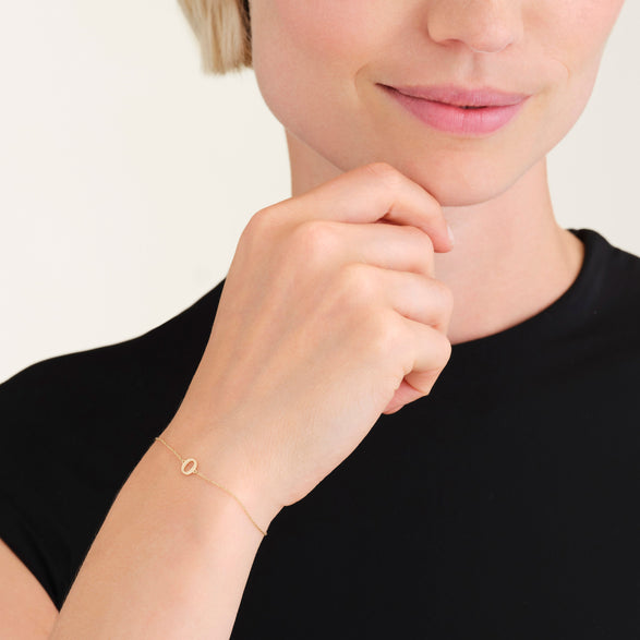 Rosefield Initial Bracelet O