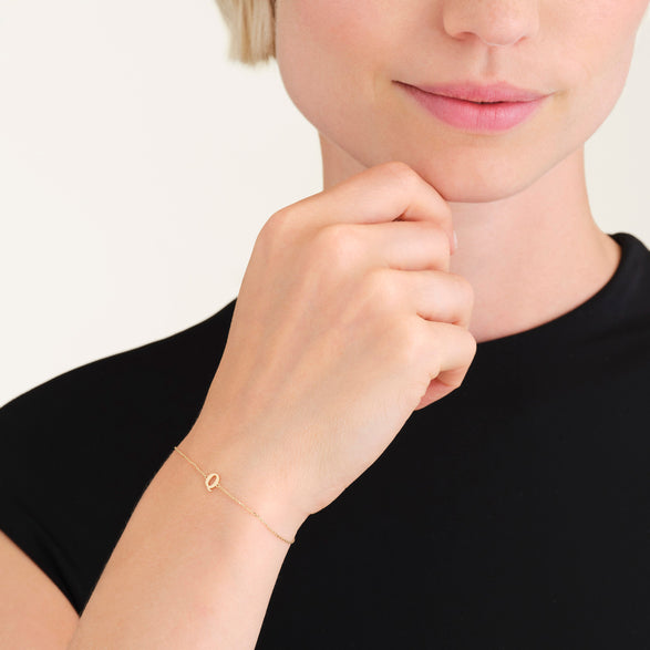 Rosefield Initial Bracelet Q