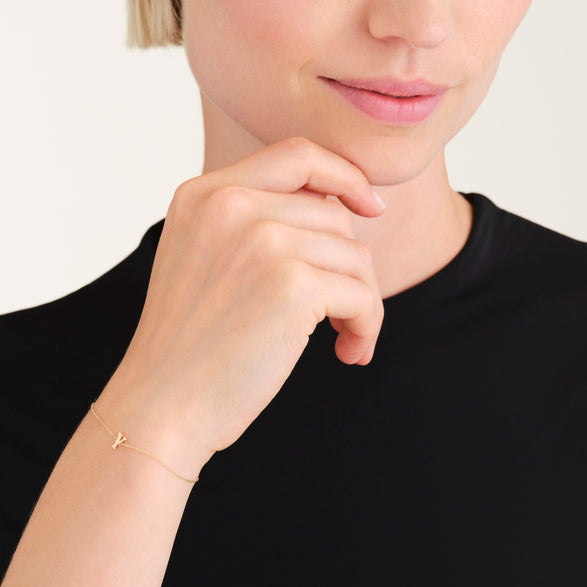 Rosefield Initial Bracelet Y