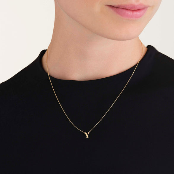 Rosefield Initial Necklace Y