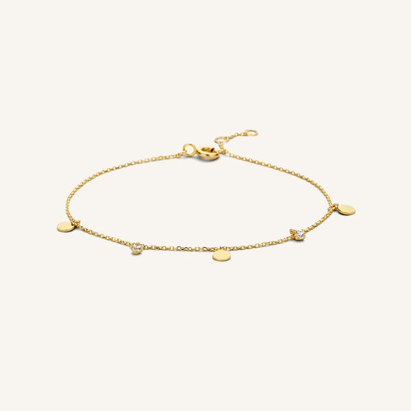 rosefield Multi Coin Zircon Bracelet