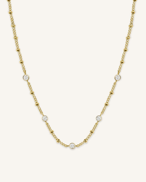 rosefield Multi Crystal Necklace