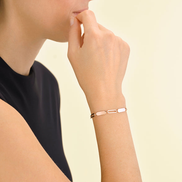 Rosefield Multiple Bar Bracelet Rosé Goudkleurig