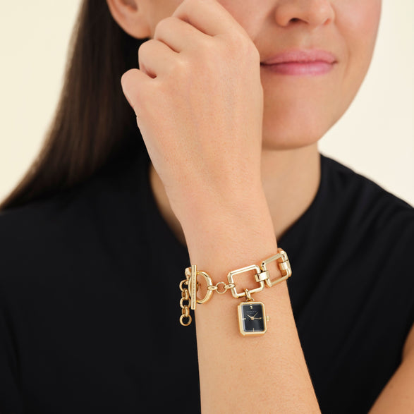 Rosefield Octagon Chain Black