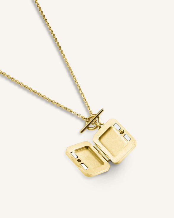 Rosefield Octagon Locket Goudkleurig