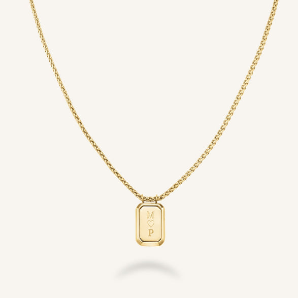 Rosefield Octagon Pendant Necklace Goud