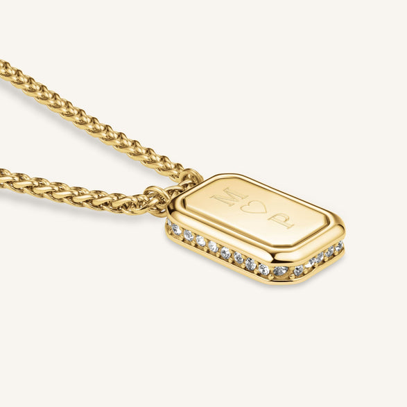 Rosefield Octagon Pendant Necklace Goud