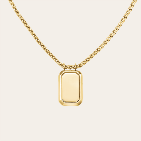 rosefield Octagon Pendant Necklace Goud