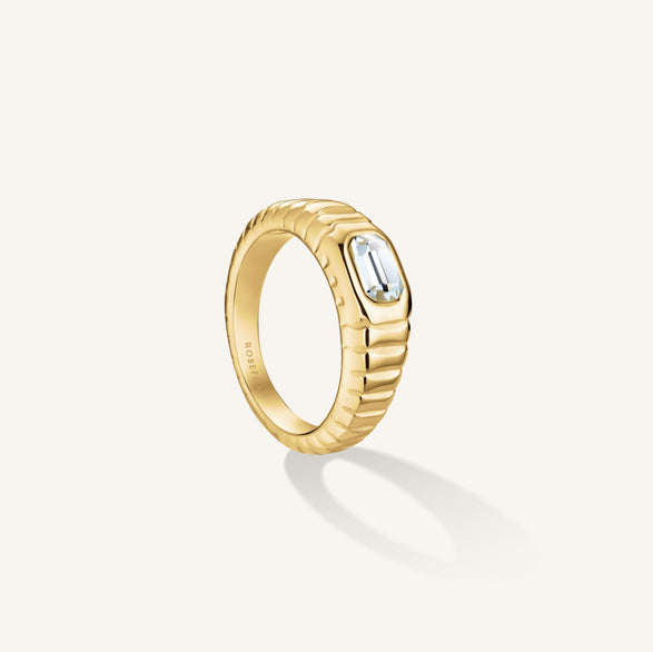 rosefield Octagon Ridged Ring