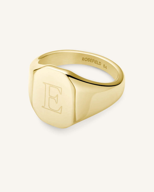 Rosefield Octagon Ring Goudkleurig