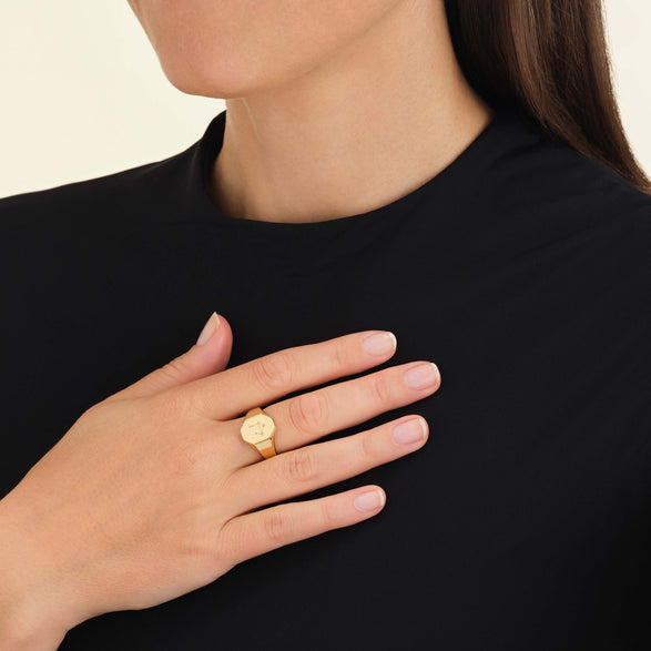 Rosefield Octagon Ring Goudkleurig