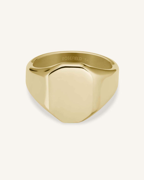 rosefield Octagon Ring Goudkleurig