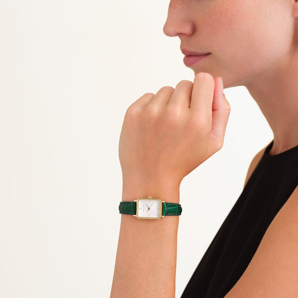 Rosefield Octagon XS Emerald Leather