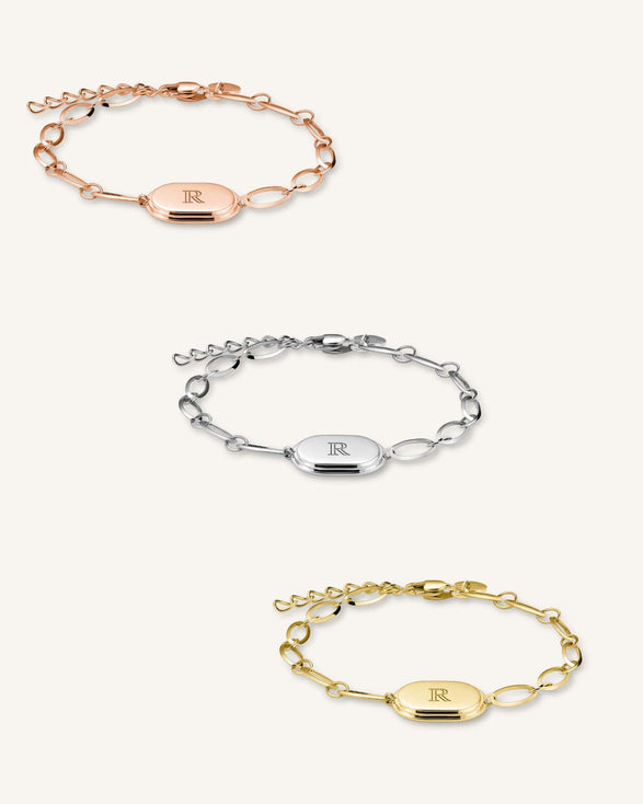 Rosefield Oval Bracelet Rosé Goudkleurig