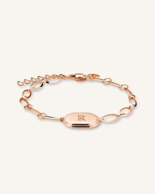 Rosefield Oval Bracelet Rosé Goudkleurig