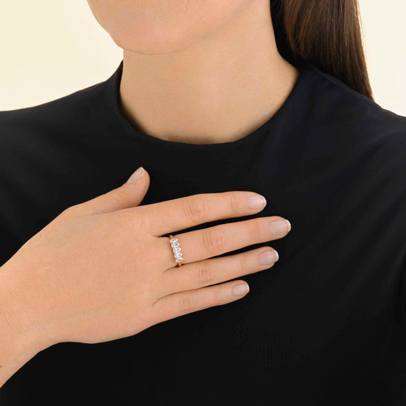 Rosefield Oval Crystal Ring