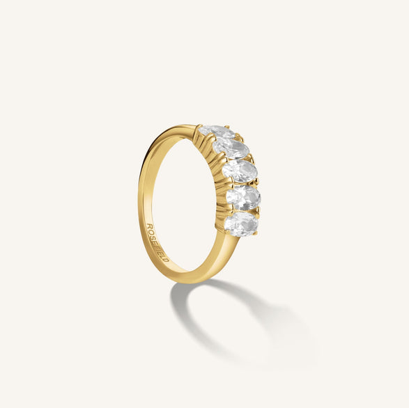 Rosefield Oval Crystal Ring