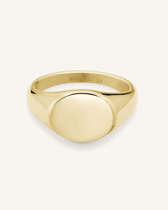 Rosefield Oval Ring Goudkleurig