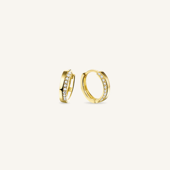 rosefield Pave Hoops