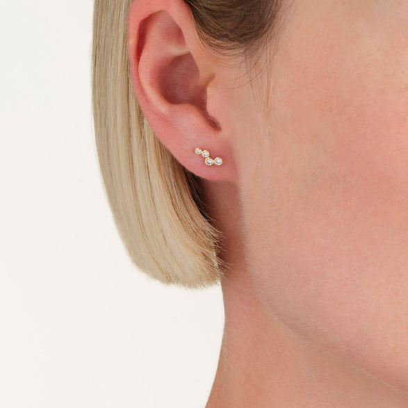 Rosefield Pave Stud Earrings