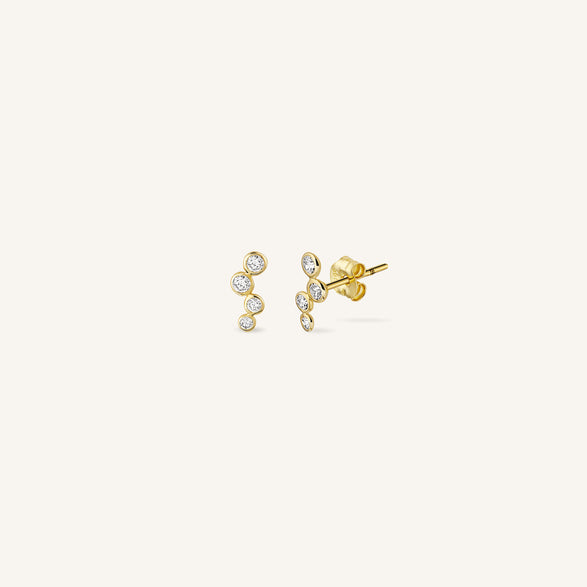 rosefield Pave Stud Earrings