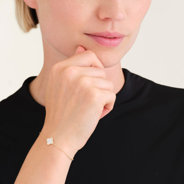 Rosefield Pearl Clover Bracelet