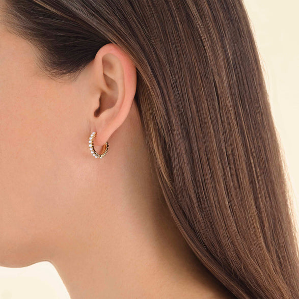 Rosefield Pearl Huggies Goudkleurig