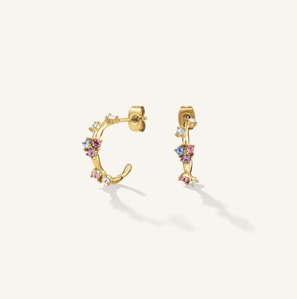 rosefield Rainbow Hoops Goudkleurig