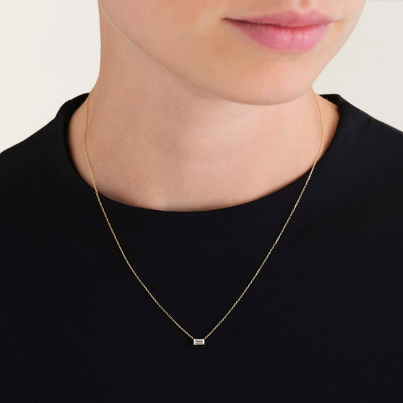 Rosefield Rectangular Zircon Necklace