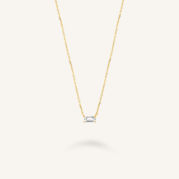 rosefield Rectangular Zircon Necklace