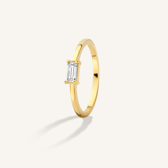 rosefield Rectangular Zircon Ring