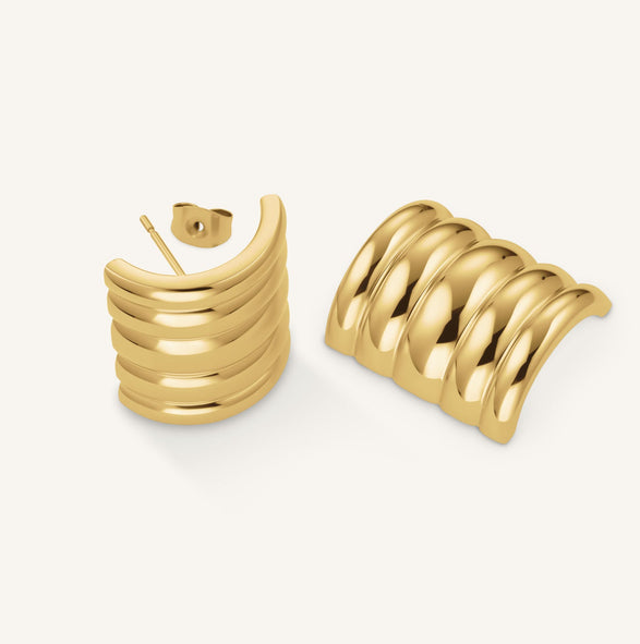 Rosefield Ribbed Earrings