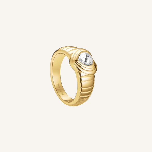 rosefield Ridged Ring Wit