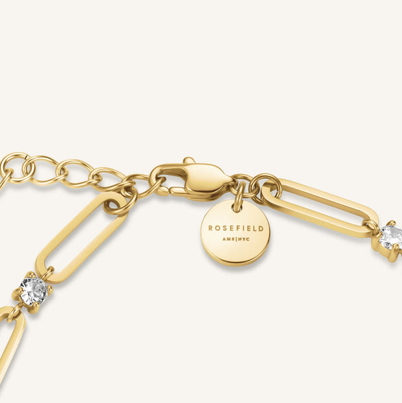 Rosefield Round Stones Bracelet Goud