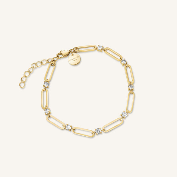 rosefield Round Stones Bracelet Goud