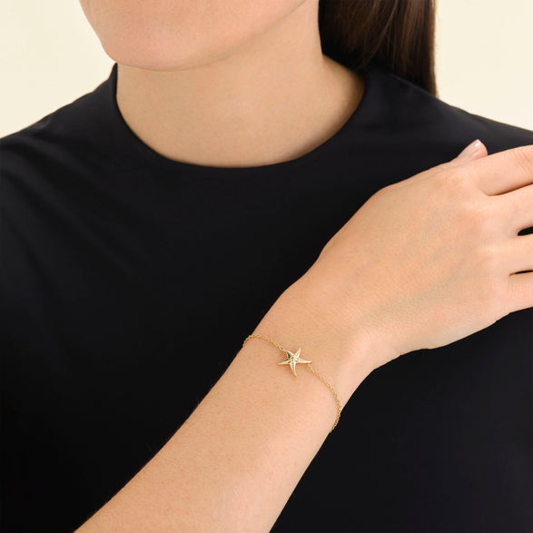 Rosefield Seastar Bracelet Goudkleurig