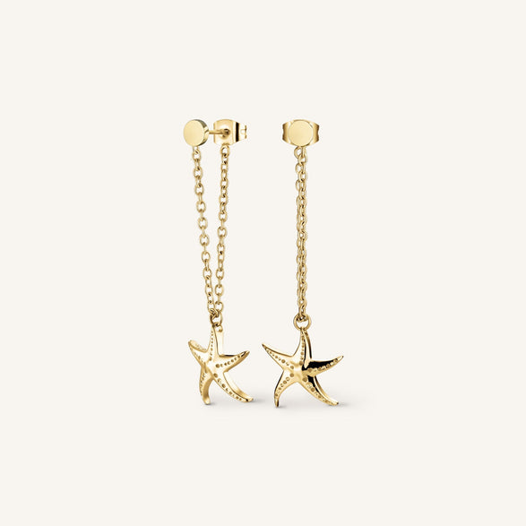 rosefield Seastar Earrings Goudkleurig
